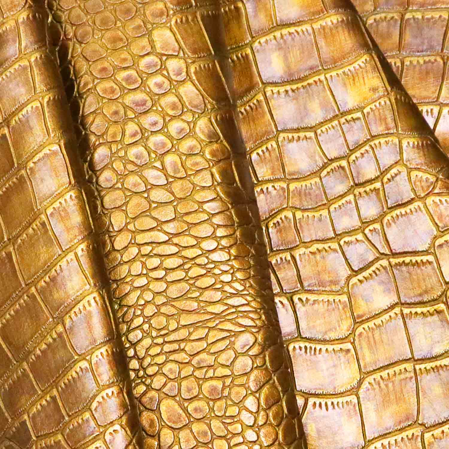 Custom na Snake Skin na Embossed PU Leather
