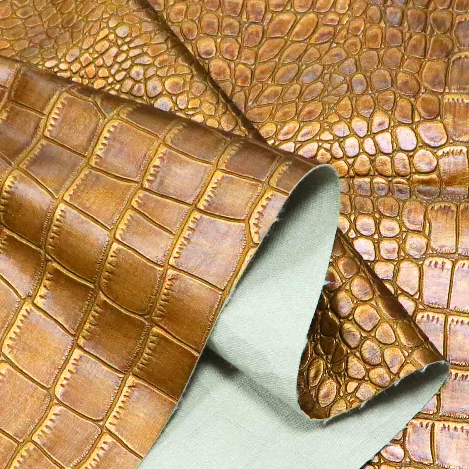 Custom na Snake Skin na Embossed PU Leather