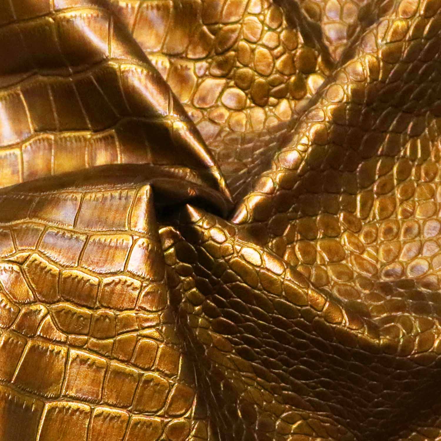 Custom na Snake Skin na Embossed PU Leather