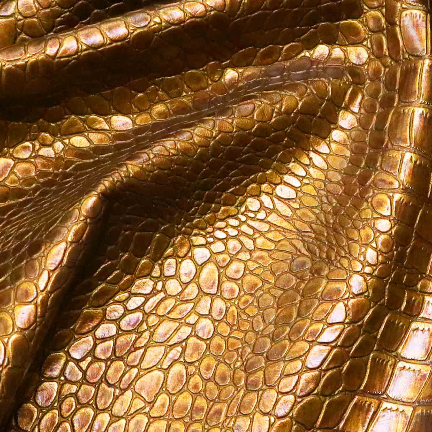 Custom na Snake Skin na Embossed PU Leather