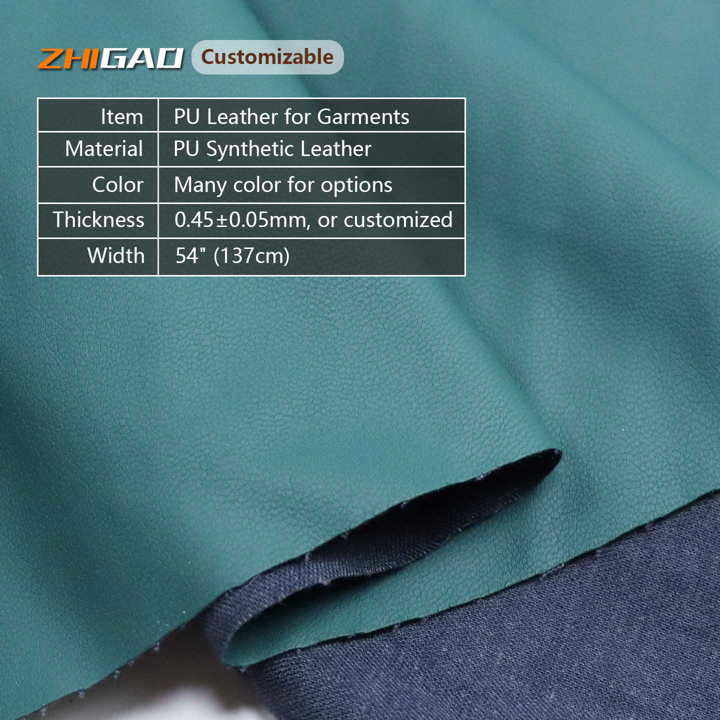 PU Leather na Tela para sa Kasuotan