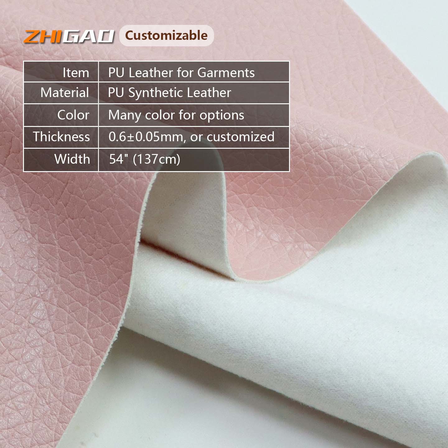 Sintetikong PU leather para sa damit