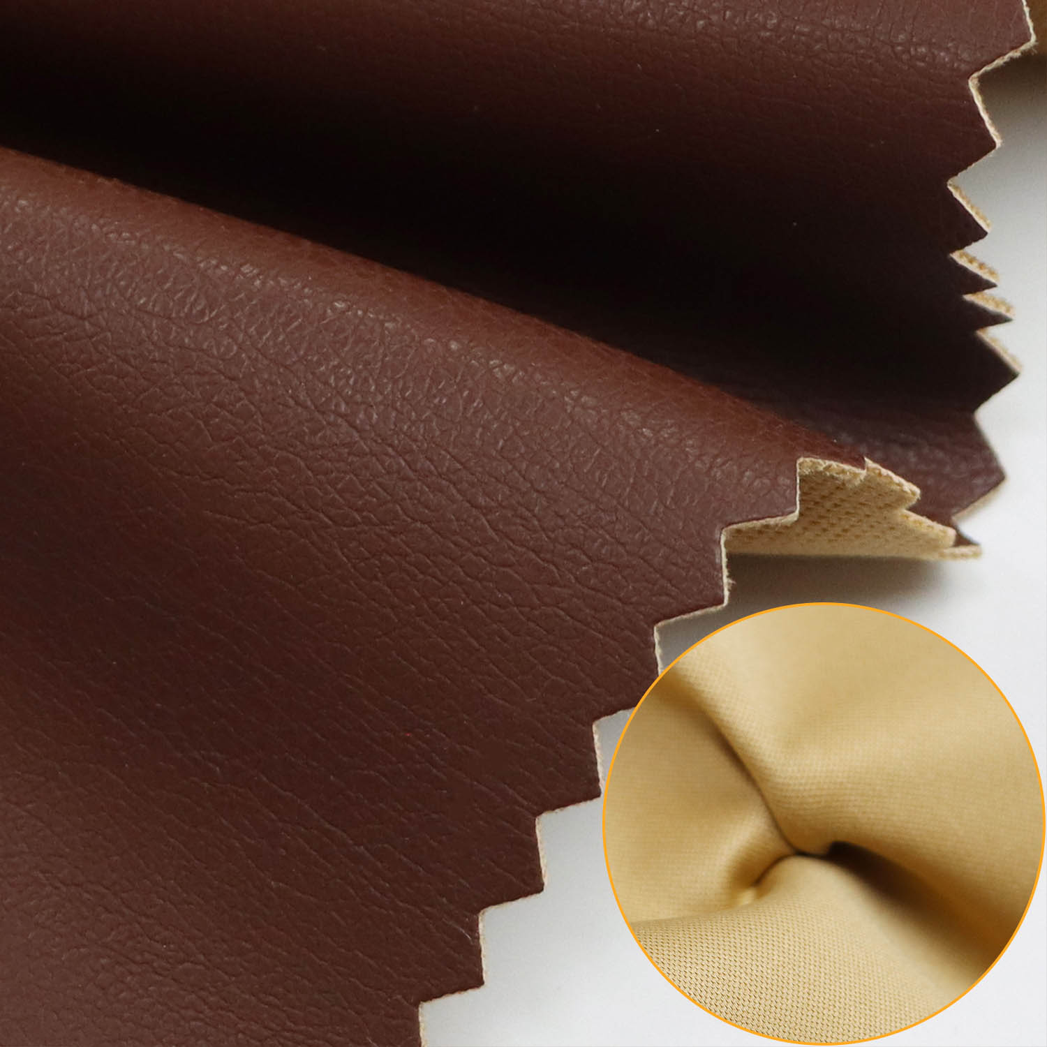 Custom na Wholesale Faux Leather na Tela