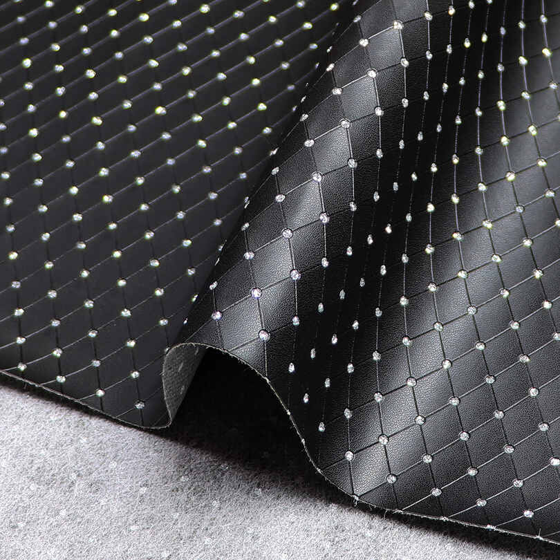 Mga diamante na imitasyon ng PU Leather na Mga Kahon ng Alahas na Packaging Tela