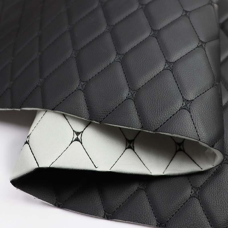 Embroidery Composite Foam PVC Leather Automoible Seat Cover Fabric Embroidery Composite Foam PVC Leather Automoible Seat Cover Fabric