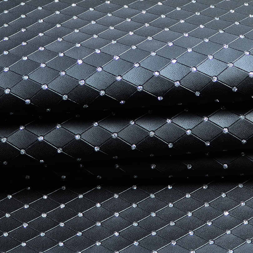 Mga diamante na imitasyon ng PU Leather na Mga Kahon ng Alahas na Packaging Tela