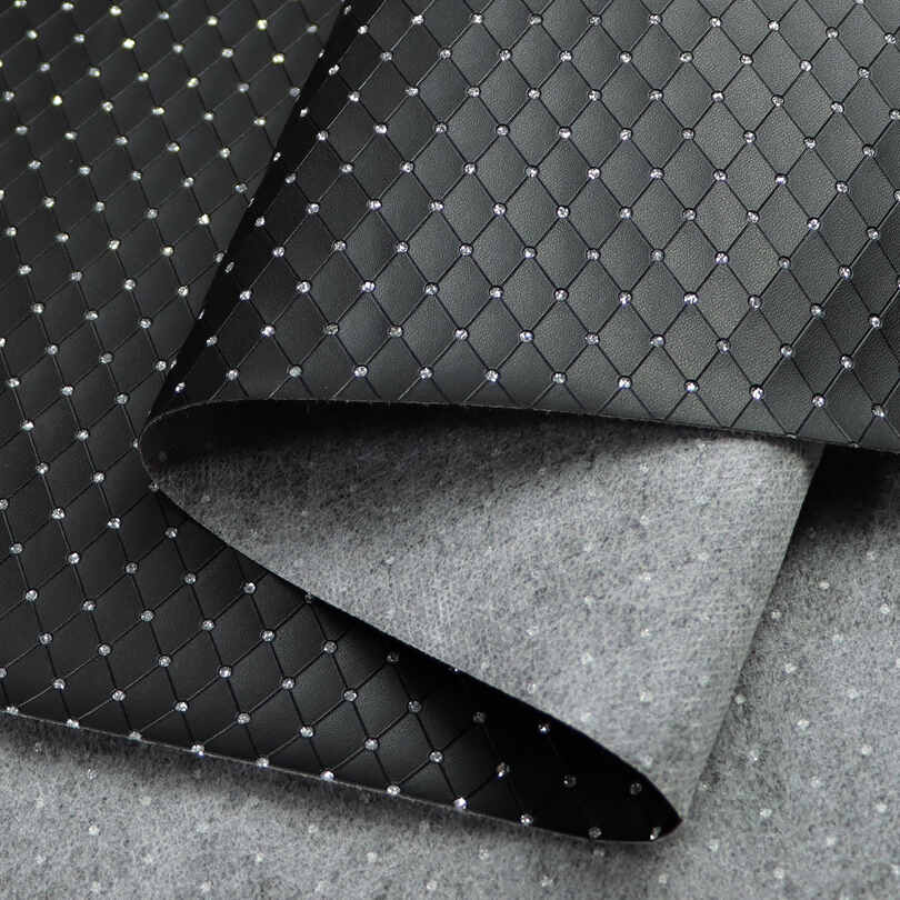 Mga diamante na imitasyon ng PU Leather na Mga Kahon ng Alahas na Packaging Tela