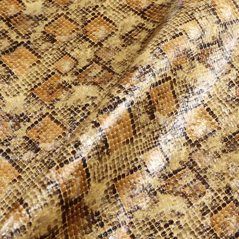 Crystal Snake Skin Shoes Bags PU Imitasiyong Balat