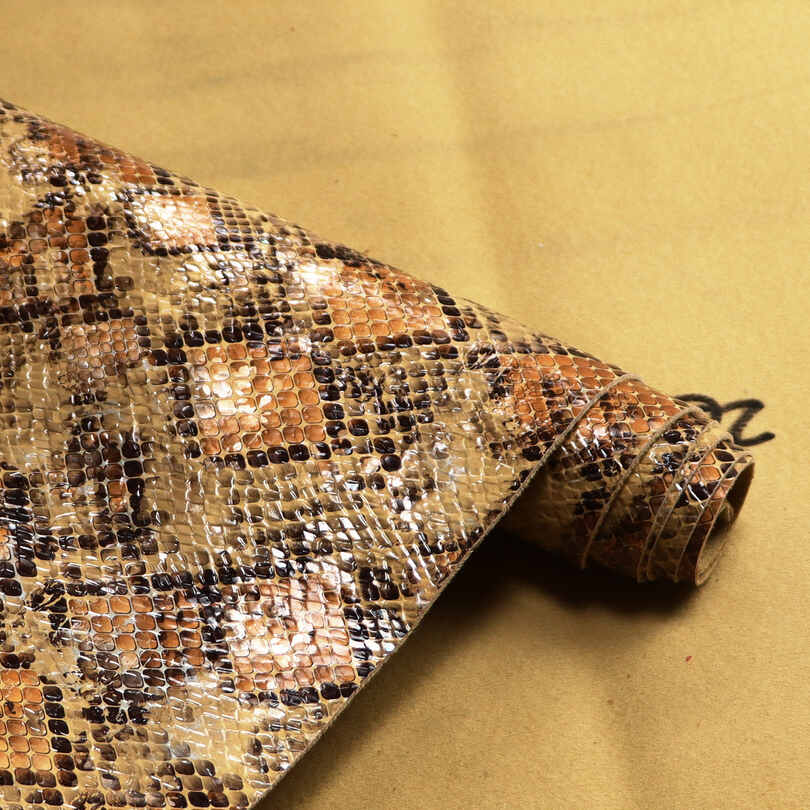 Crystal Snake Skin Shoes Bags PU Imitasiyong Balat