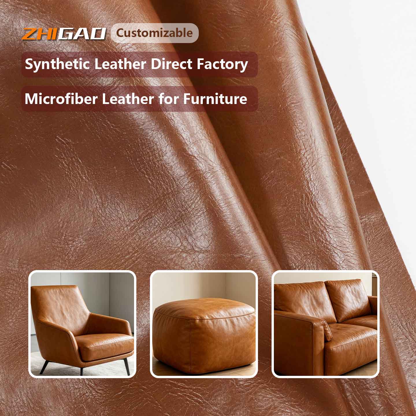 Microfiber Leather para sa Automotive at Furniture Leathe