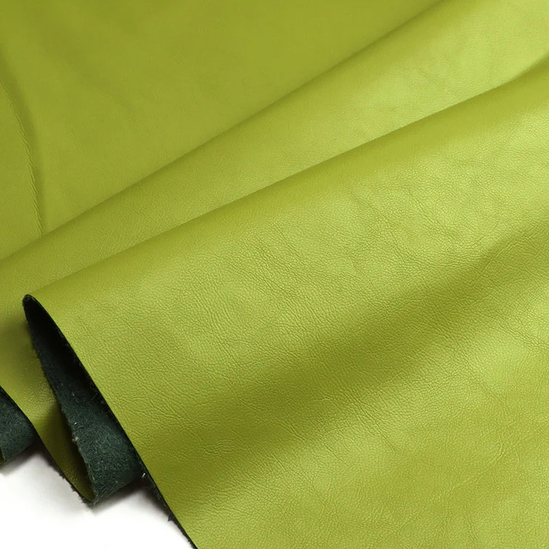 Suede Same Color Backing PU Faux Leather Clothing Fabric